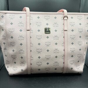 MCM Blush Pink Logo Tote